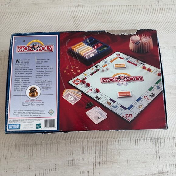 Vintage Parker Brothers 1998 Monopoly Deluxe Edition - Picture 11 of 11